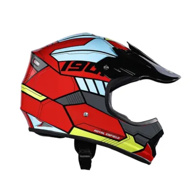 ROYAL ENFIELD MOTOCROSS KIDS HELMET - RED