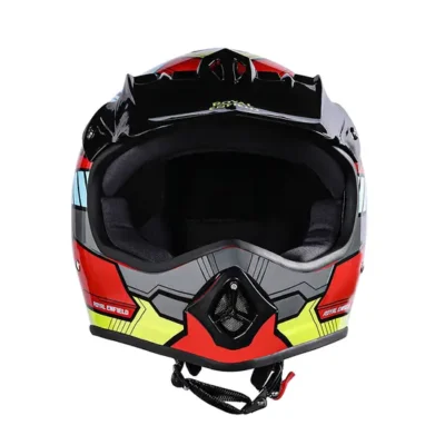 ROYAL ENFIELD MOTOCROSS KIDS HELMET - RED - Image 3
