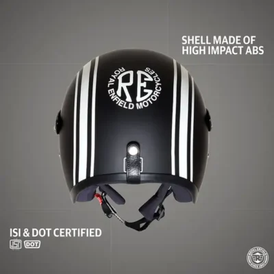 ROYAL ENFIELD SUN PEAK OPEN FACE LIGHTWEIGHT HELMET - MATT BLACK - Image 4