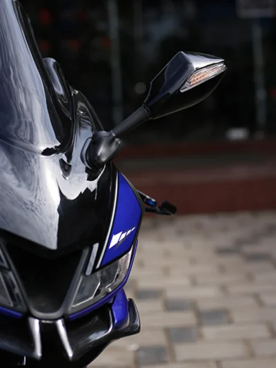 CBR 2 Side Indicator Mirror-Black - Image 2